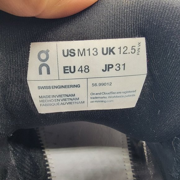 On Cloud Cloudrunner Mens 13 Black Eclipse Frost Athletic Shoes Walking Running - Picture 9 of 14